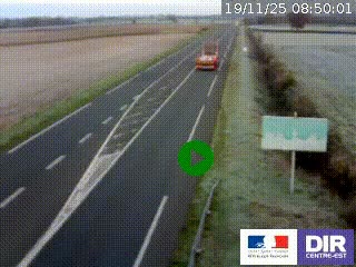 <h2>Webcam routière sur la RN7 à hauteur de Toulon-sur-Allier, entre Moulins et Vichy</h2>