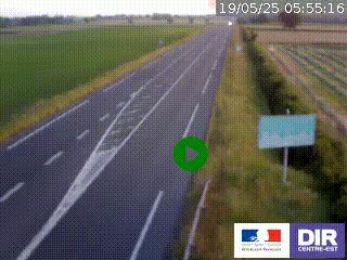 <h2>Webcam routière sur la RN7 à hauteur de Toulon-sur-Allier, entre Moulins et Vichy</h2>