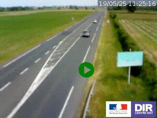 <h2>Webcam routière sur la RN7 à hauteur de Toulon-sur-Allier, entre Moulins et Vichy</h2>