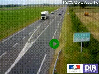 <h2>Webcam routière sur la RN7 à hauteur de Toulon-sur-Allier, entre Moulins et Vichy</h2>