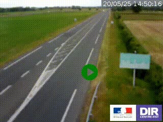 <h2>Webcam routière sur la RN7 à hauteur de Toulon-sur-Allier, entre Moulins et Vichy</h2>