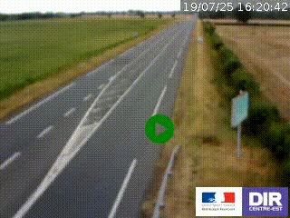 <h2>Webcam routière sur la RN7 à hauteur de Toulon-sur-Allier, entre Moulins et Vichy</h2>