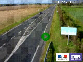 <h2>Webcam routière sur la RN7 à hauteur de Toulon-sur-Allier, entre Moulins et Vichy</h2>