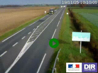 <h2>Webcam routière sur la RN7 à hauteur de Toulon-sur-Allier, entre Moulins et Vichy</h2>
