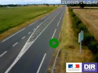<h2>Webcam routière sur la RN7 à hauteur de Toulon-sur-Allier, entre Moulins et Vichy</h2>