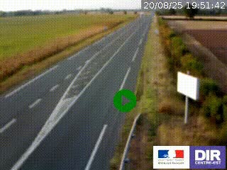 <h2>Webcam routière sur la RN7 à hauteur de Toulon-sur-Allier, entre Moulins et Vichy</h2>