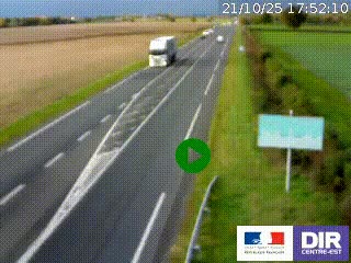<h2>Webcam routière sur la RN7 à hauteur de Toulon-sur-Allier, entre Moulins et Vichy</h2>