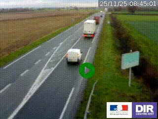 <h2>Webcam routière sur la RN7 à hauteur de Toulon-sur-Allier, entre Moulins et Vichy</h2>