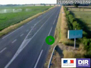 <h2>Webcam routière sur la RN7 à hauteur de Toulon-sur-Allier, entre Moulins et Vichy</h2>