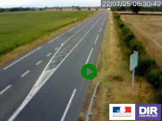 <h2>Webcam routière sur la RN7 à hauteur de Toulon-sur-Allier, entre Moulins et Vichy</h2>