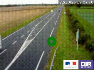 <h2>Webcam routière sur la RN7 à hauteur de Toulon-sur-Allier, entre Moulins et Vichy</h2>