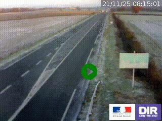 <h2>Webcam routière sur la RN7 à hauteur de Toulon-sur-Allier, entre Moulins et Vichy</h2>