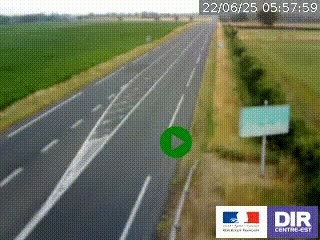 <h2>Webcam routière sur la RN7 à hauteur de Toulon-sur-Allier, entre Moulins et Vichy</h2>