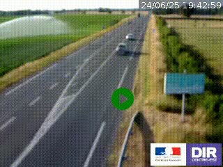 <h2>Webcam routière sur la RN7 à hauteur de Toulon-sur-Allier, entre Moulins et Vichy</h2>