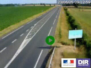 <h2>Webcam routière sur la RN7 à hauteur de Toulon-sur-Allier, entre Moulins et Vichy</h2>