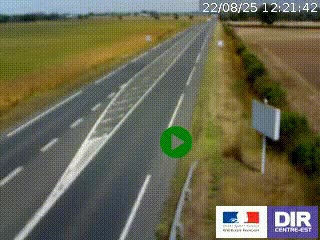 <h2>Webcam routière sur la RN7 à hauteur de Toulon-sur-Allier, entre Moulins et Vichy</h2>