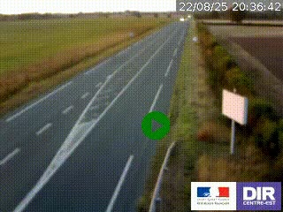 <h2>Webcam routière sur la RN7 à hauteur de Toulon-sur-Allier, entre Moulins et Vichy</h2>