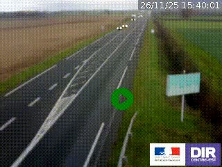 <h2>Webcam routière sur la RN7 à hauteur de Toulon-sur-Allier, entre Moulins et Vichy</h2>