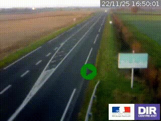 <h2>Webcam routière sur la RN7 à hauteur de Toulon-sur-Allier, entre Moulins et Vichy</h2>