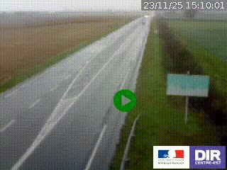 <h2>Webcam routière sur la RN7 à hauteur de Toulon-sur-Allier, entre Moulins et Vichy</h2>