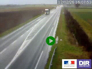 <h2>Webcam routière sur la RN7 à hauteur de Toulon-sur-Allier, entre Moulins et Vichy</h2>