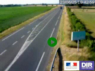 <h2>Webcam routière sur la RN7 à hauteur de Toulon-sur-Allier, entre Moulins et Vichy</h2>
