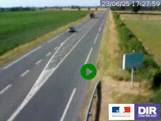 <h2>Webcam routière sur la RN7 à hauteur de Toulon-sur-Allier, entre Moulins et Vichy</h2>