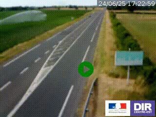 <h2>Webcam routière sur la RN7 à hauteur de Toulon-sur-Allier, entre Moulins et Vichy</h2>