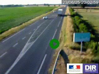 <h2>Webcam routière sur la RN7 à hauteur de Toulon-sur-Allier, entre Moulins et Vichy</h2>