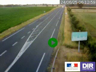 <h2>Webcam routière sur la RN7 à hauteur de Toulon-sur-Allier, entre Moulins et Vichy</h2>