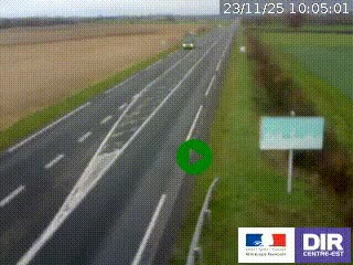 <h2>Webcam routière sur la RN7 à hauteur de Toulon-sur-Allier, entre Moulins et Vichy</h2>