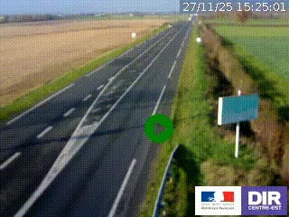 <h2>Webcam routière sur la RN7 à hauteur de Toulon-sur-Allier, entre Moulins et Vichy</h2>