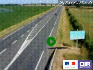 <h2>Webcam routière sur la RN7 à hauteur de Toulon-sur-Allier, entre Moulins et Vichy</h2>
