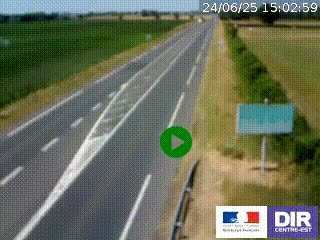<h2>Webcam routière sur la RN7 à hauteur de Toulon-sur-Allier, entre Moulins et Vichy</h2>