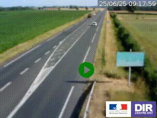 <h2>Webcam routière sur la RN7 à hauteur de Toulon-sur-Allier, entre Moulins et Vichy</h2>