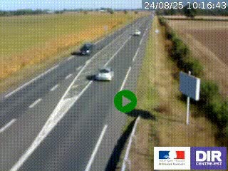 <h2>Webcam routière sur la RN7 à hauteur de Toulon-sur-Allier, entre Moulins et Vichy</h2>
