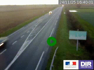 <h2>Webcam routière sur la RN7 à hauteur de Toulon-sur-Allier, entre Moulins et Vichy</h2>