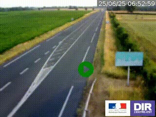 <h2>Webcam routière sur la RN7 à hauteur de Toulon-sur-Allier, entre Moulins et Vichy</h2>