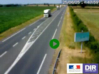 <h2>Webcam routière sur la RN7 à hauteur de Toulon-sur-Allier, entre Moulins et Vichy</h2>