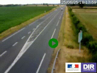<h2>Webcam routière sur la RN7 à hauteur de Toulon-sur-Allier, entre Moulins et Vichy</h2>