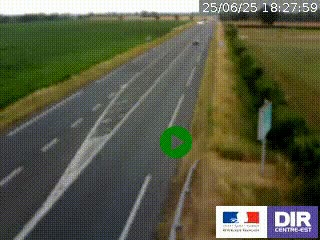 <h2>Webcam routière sur la RN7 à hauteur de Toulon-sur-Allier, entre Moulins et Vichy</h2>