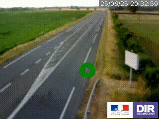 <h2>Webcam routière sur la RN7 à hauteur de Toulon-sur-Allier, entre Moulins et Vichy</h2>