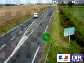 <h2>Webcam routière sur la RN7 à hauteur de Toulon-sur-Allier, entre Moulins et Vichy</h2>