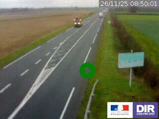 <h2>Webcam routière sur la RN7 à hauteur de Toulon-sur-Allier, entre Moulins et Vichy</h2>