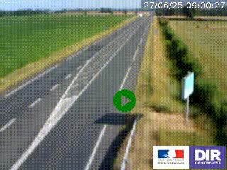 <h2>Webcam routière sur la RN7 à hauteur de Toulon-sur-Allier, entre Moulins et Vichy</h2>