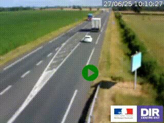 <h2>Webcam routière sur la RN7 à hauteur de Toulon-sur-Allier, entre Moulins et Vichy</h2>