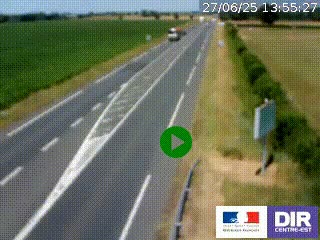 <h2>Webcam routière sur la RN7 à hauteur de Toulon-sur-Allier, entre Moulins et Vichy</h2>