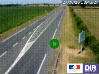 <h2>Webcam routière sur la RN7 à hauteur de Toulon-sur-Allier, entre Moulins et Vichy</h2>