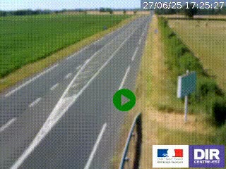 <h2>Webcam routière sur la RN7 à hauteur de Toulon-sur-Allier, entre Moulins et Vichy</h2>