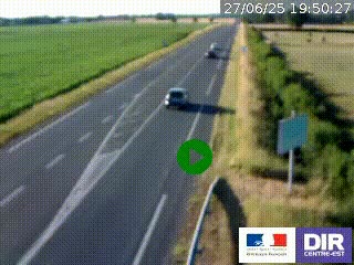 <h2>Webcam routière sur la RN7 à hauteur de Toulon-sur-Allier, entre Moulins et Vichy</h2>